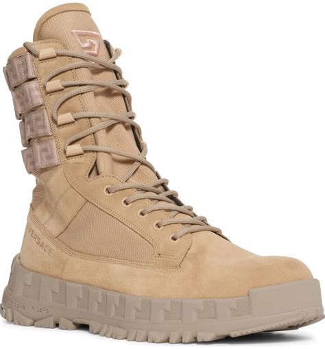 versace boots mens size 11 low price|versace combat boots coyote brown.